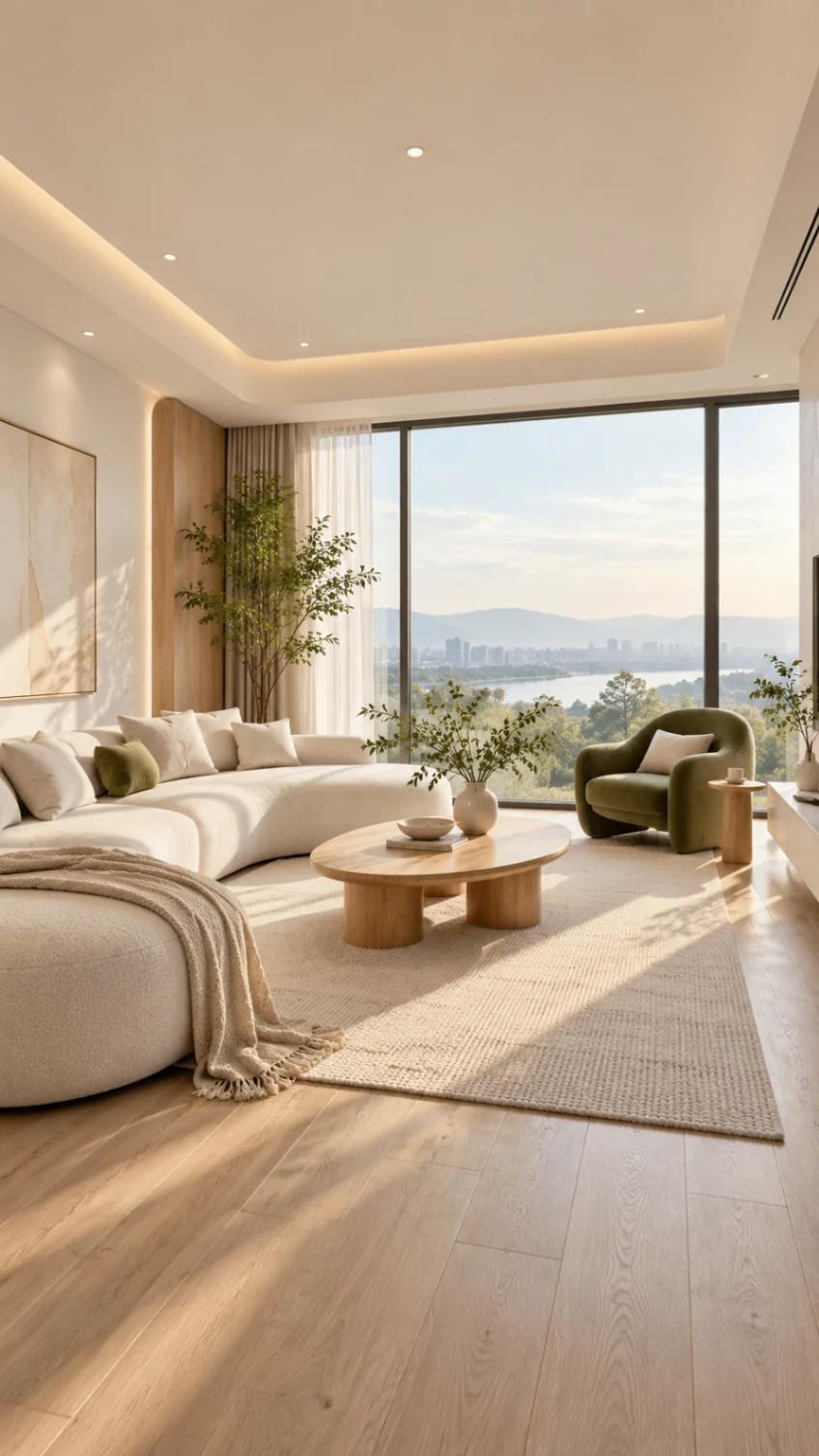 湖景住宅｜暖木自然系全屋空间设计